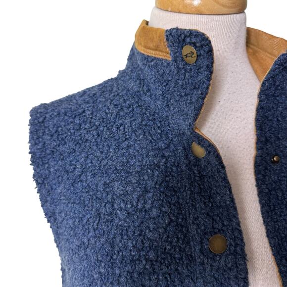 Toad&Co Women's Sheridan Sherpa Vest Navy Blue Size Small - Picture 5 of 9